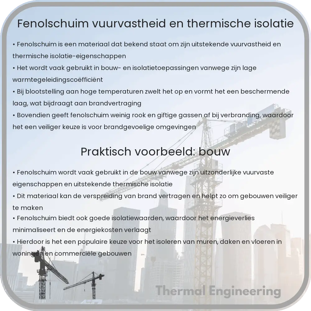 Fenolschuim | Vuurvastheid en Thermische Isolatie