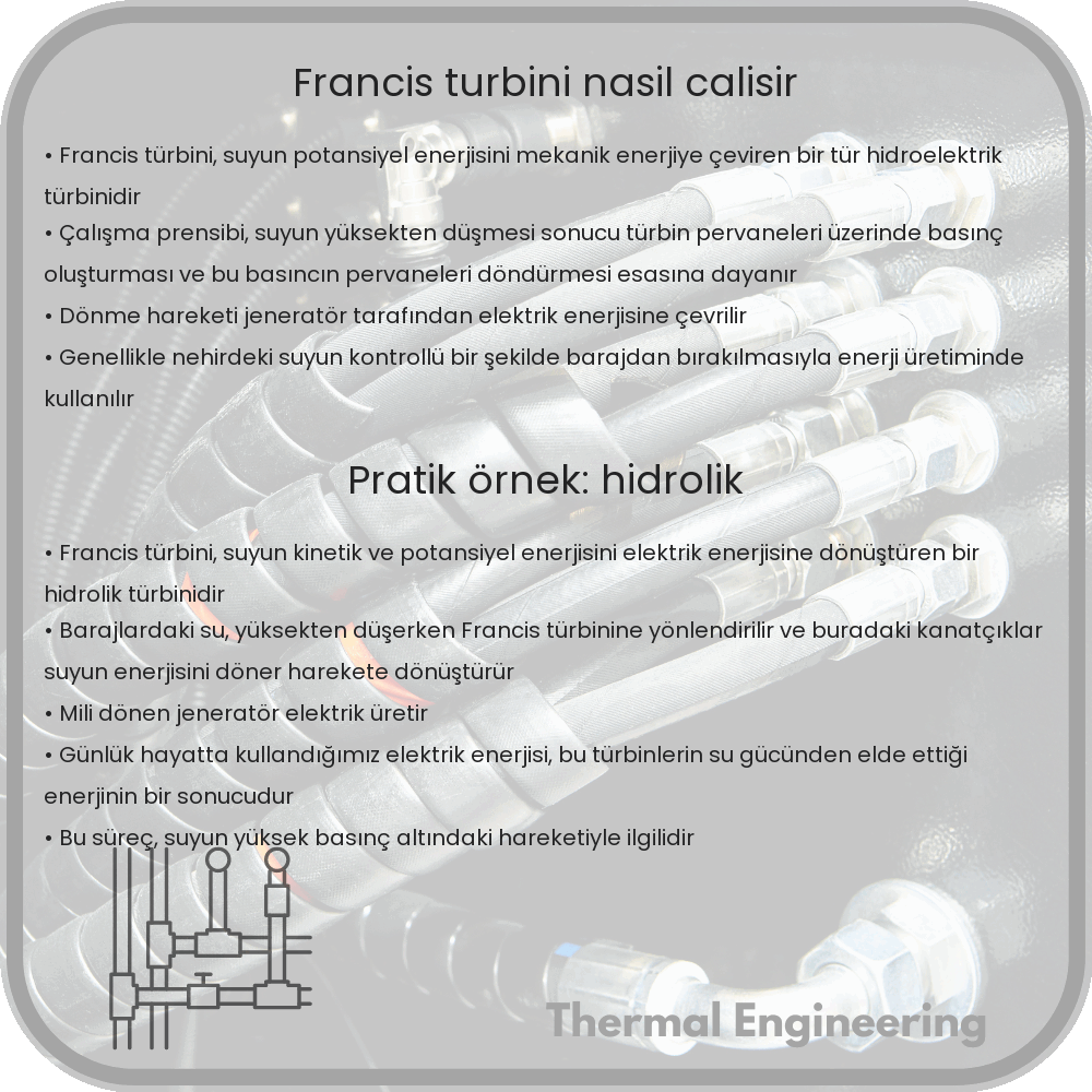 Francis Türbini Nasıl Çalışır