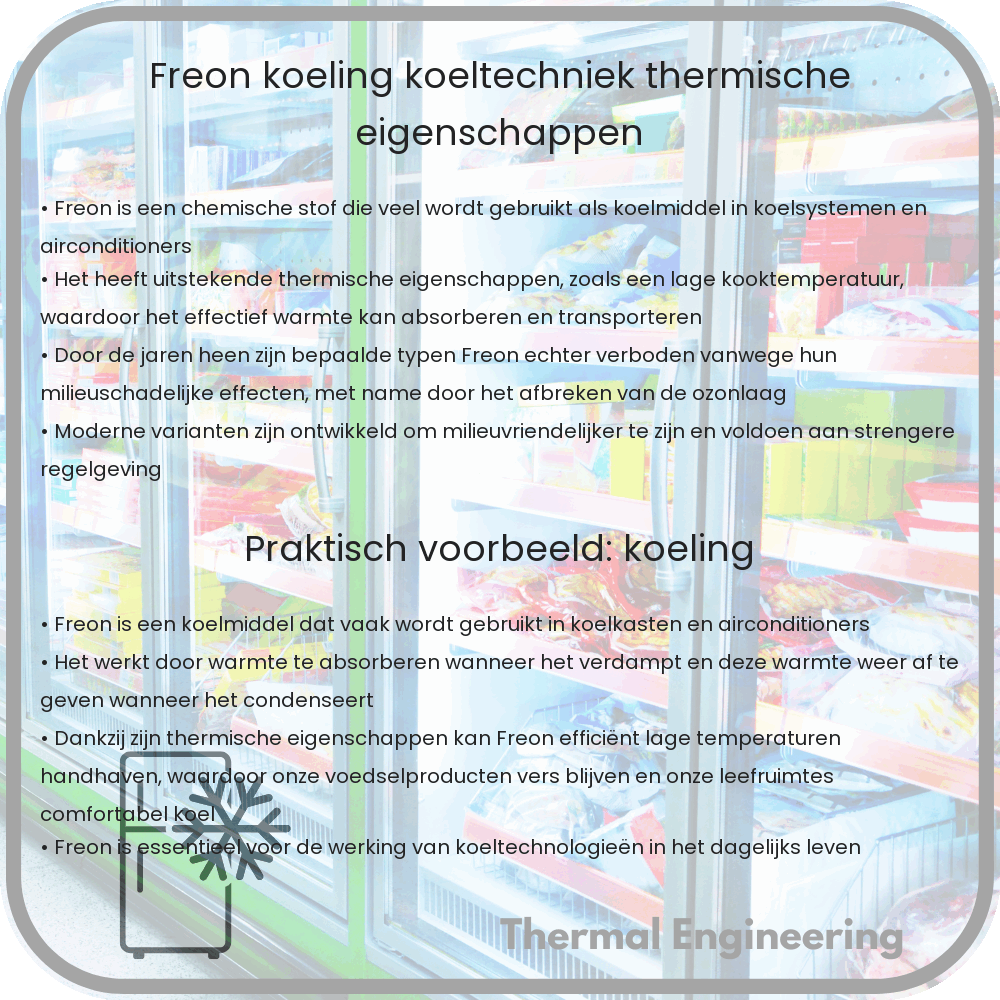 Freon | Koeling, Koeltechniek & Thermische Eigenschappen