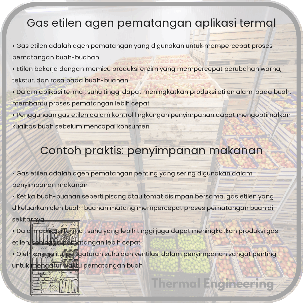 Gas Etilen | Agen Pematangan, Aplikasi Termal
