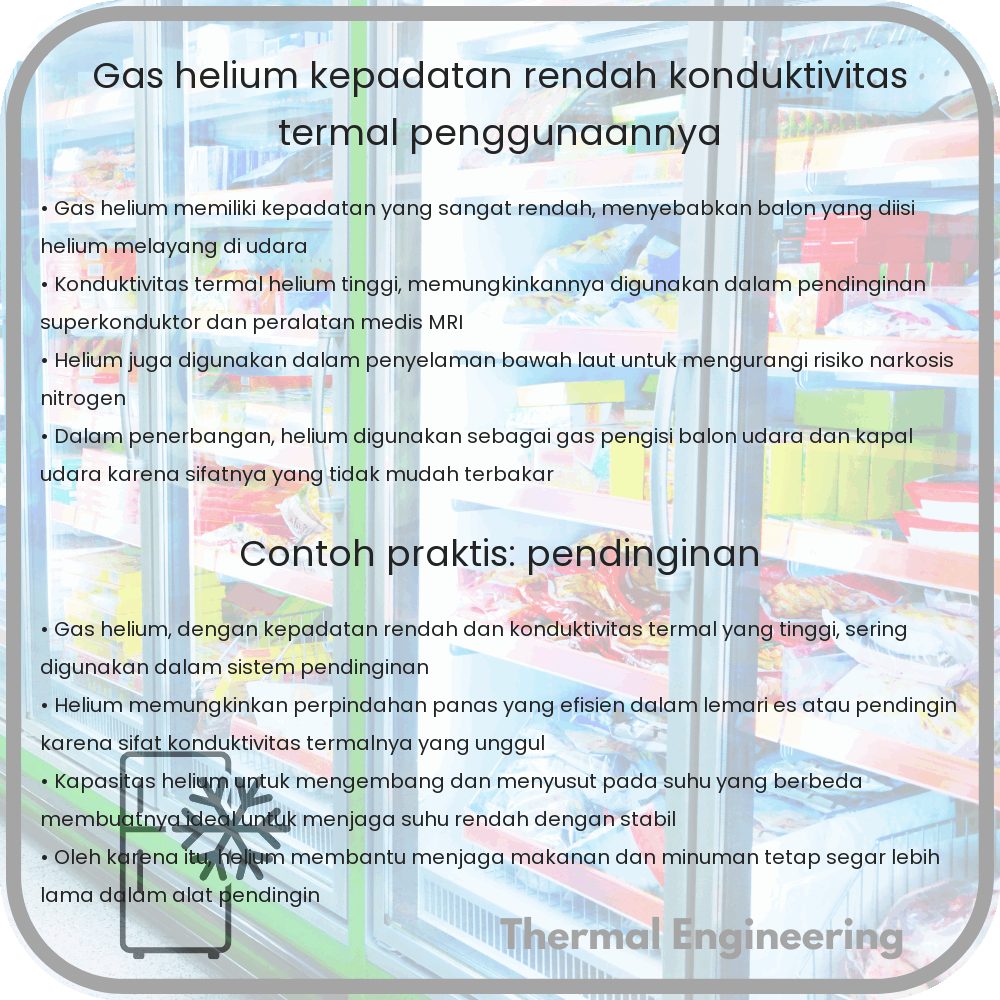 Gas Helium | Kepadatan Rendah, Konduktivitas Termal & Penggunaannya