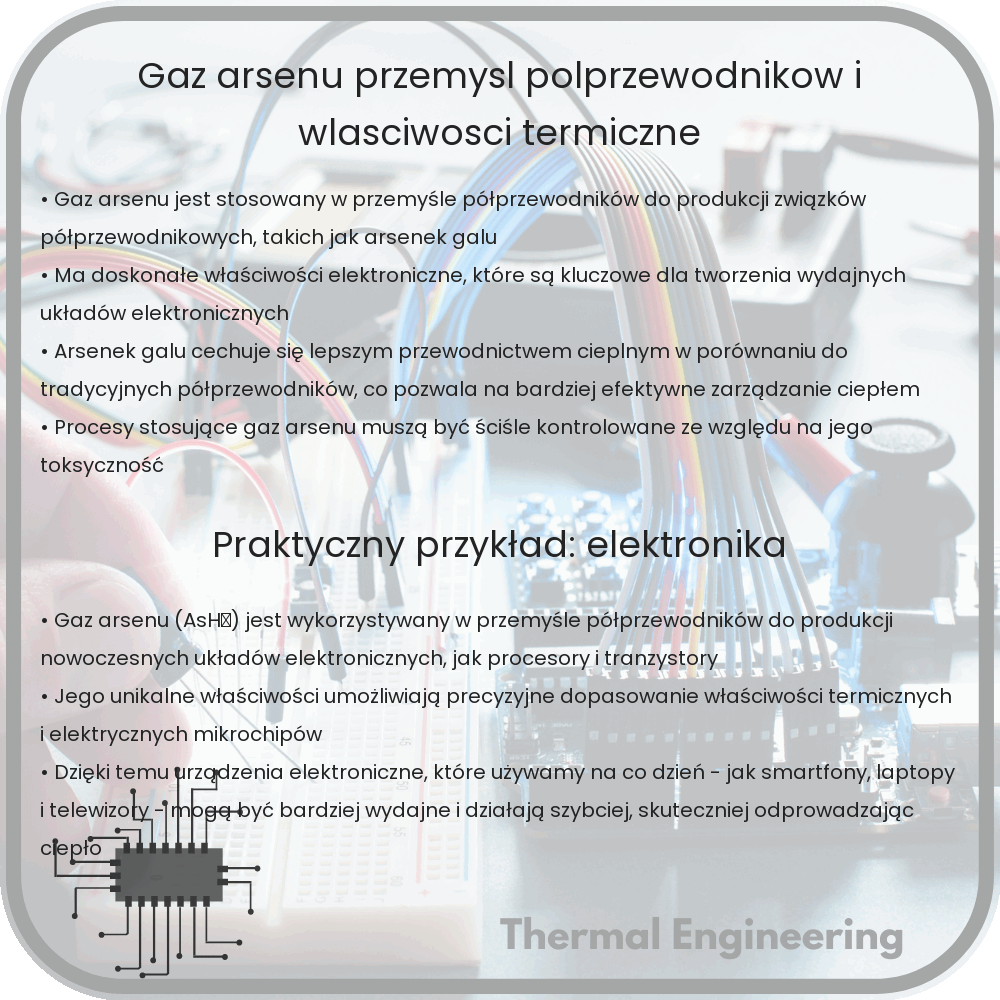 Gaz Arsenu | Przemysł Półprzewodników i Właściwości Termiczne