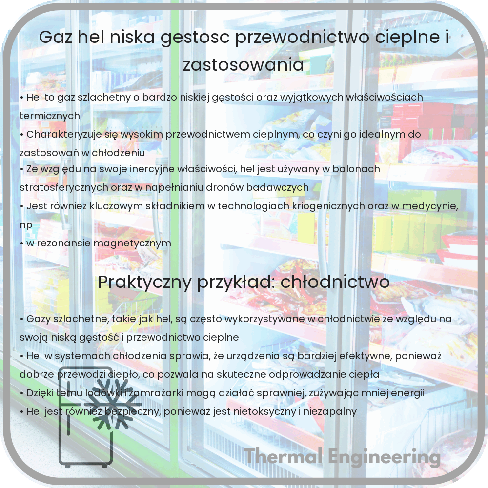 Gaz Hel | Niska Gęstość, Przewodnictwo Cieplne i Zastosowania
