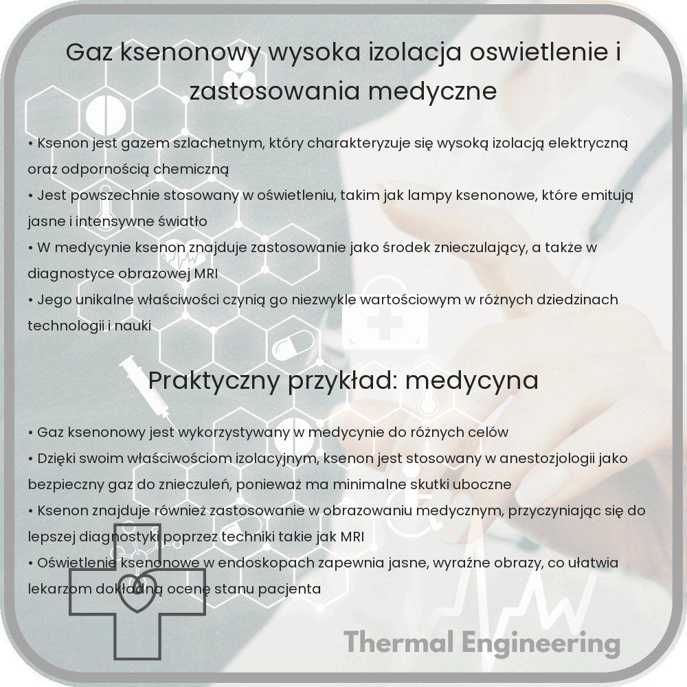 Gaz ksenonowy | Wysoka izolacja, oświetlenie i zastosowania medyczne
