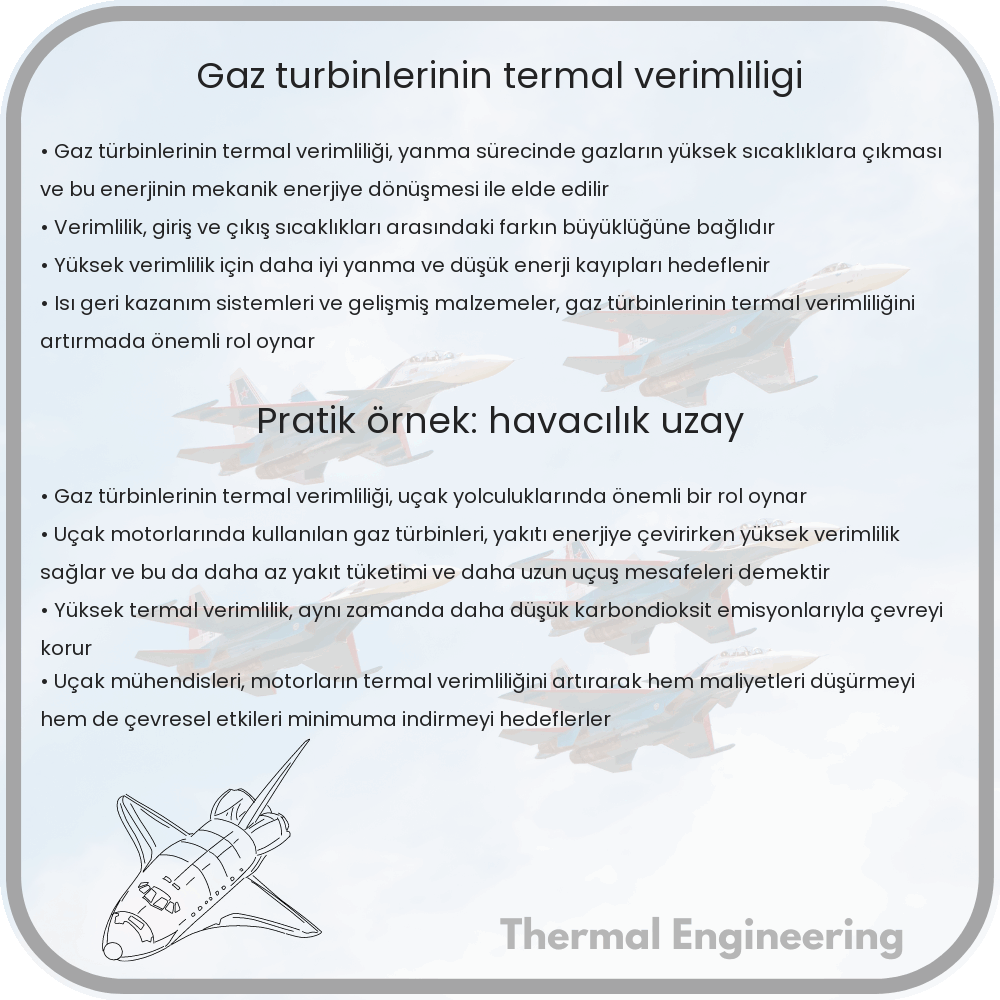 Gaz Türbinlerinin Termal Verimliliği