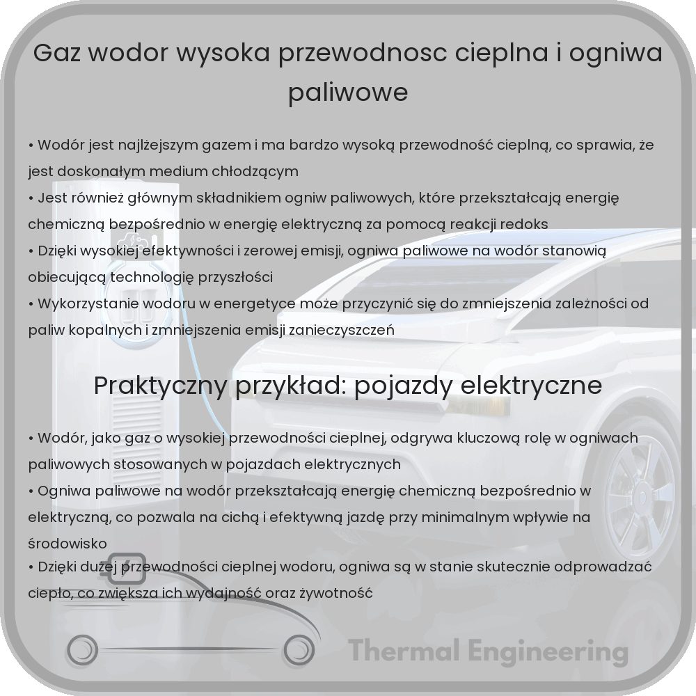 Gaz Wodór | Wysoka Przewodność Cieplna i Ogniwa Paliwowe