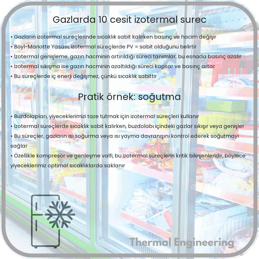 Gazlarda 10 Çeşit İzotermal Süreç