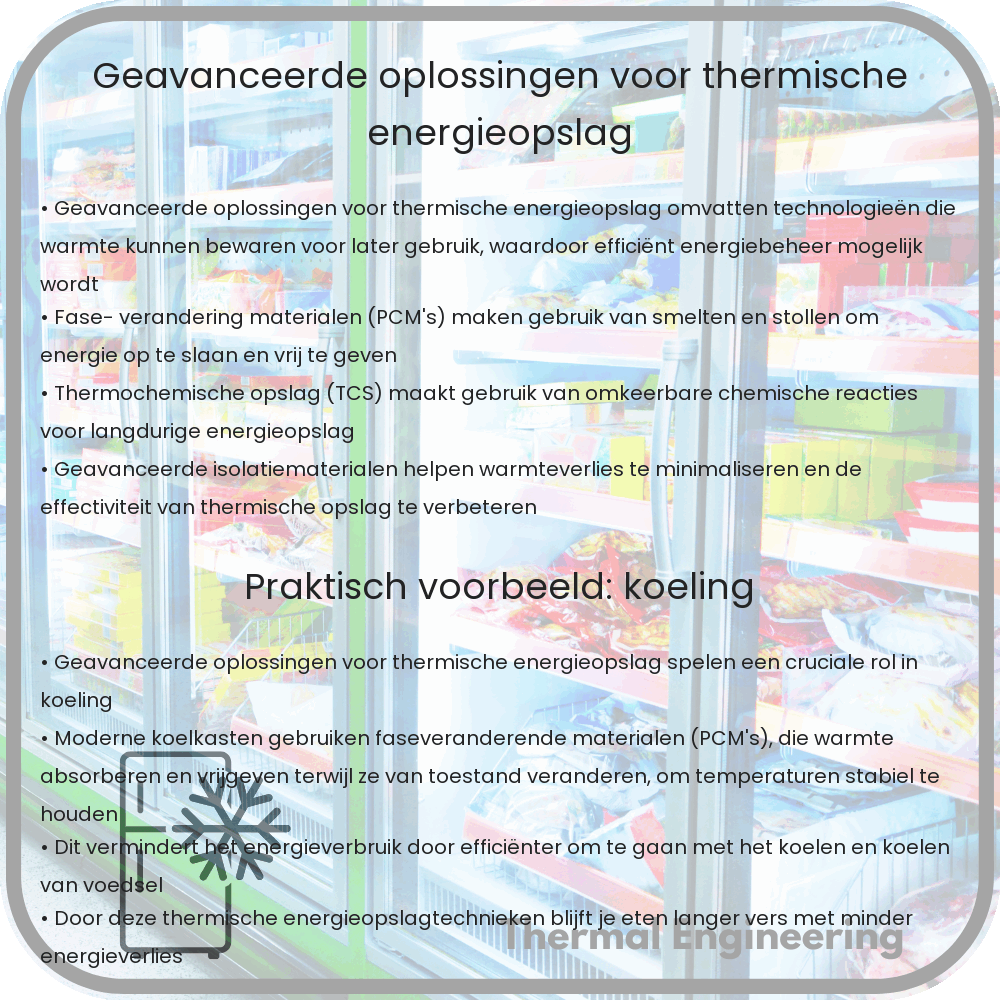 Geavanceerde oplossingen voor thermische energieopslag