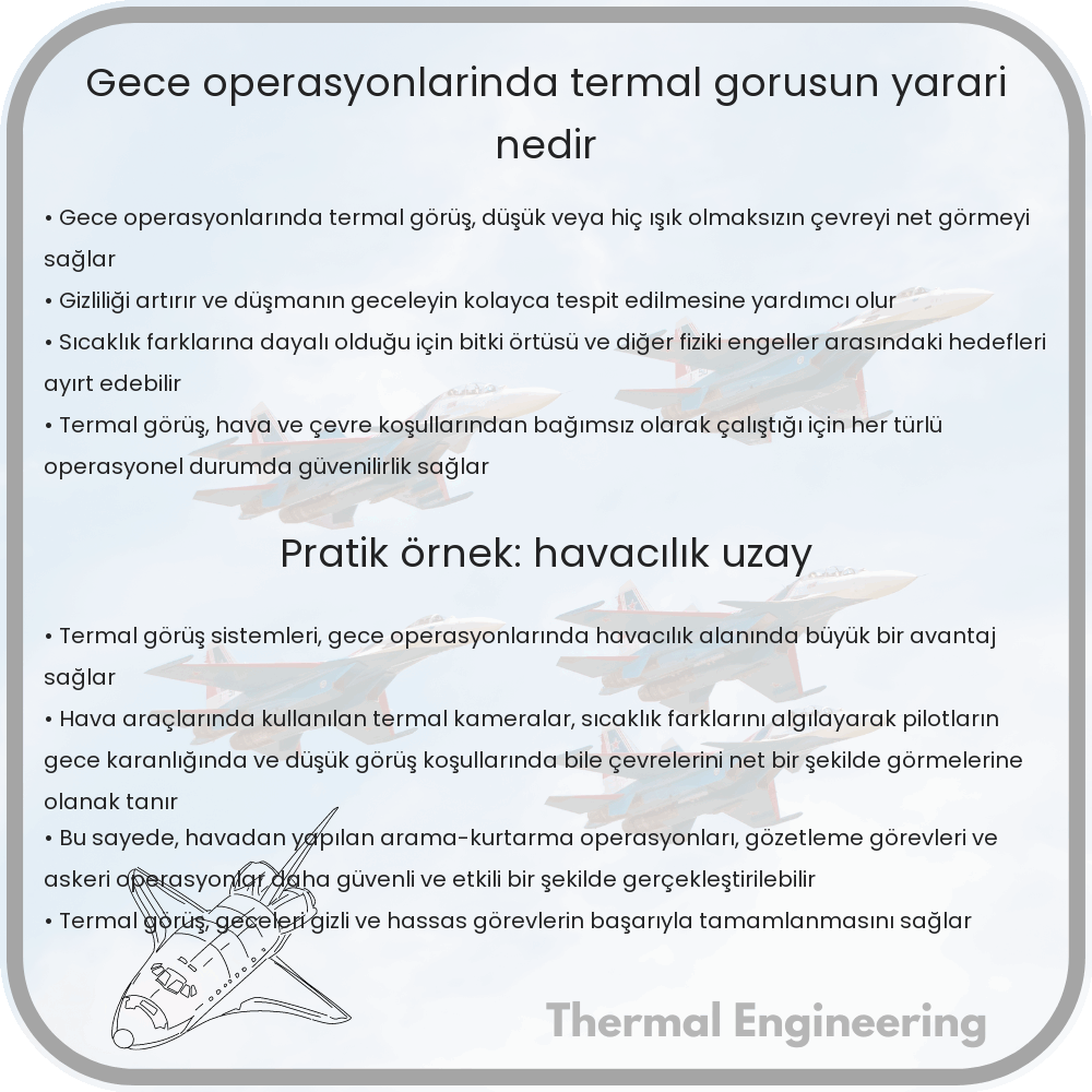 Gece Operasyonlarında Termal Görüşün Yararı Nedir?