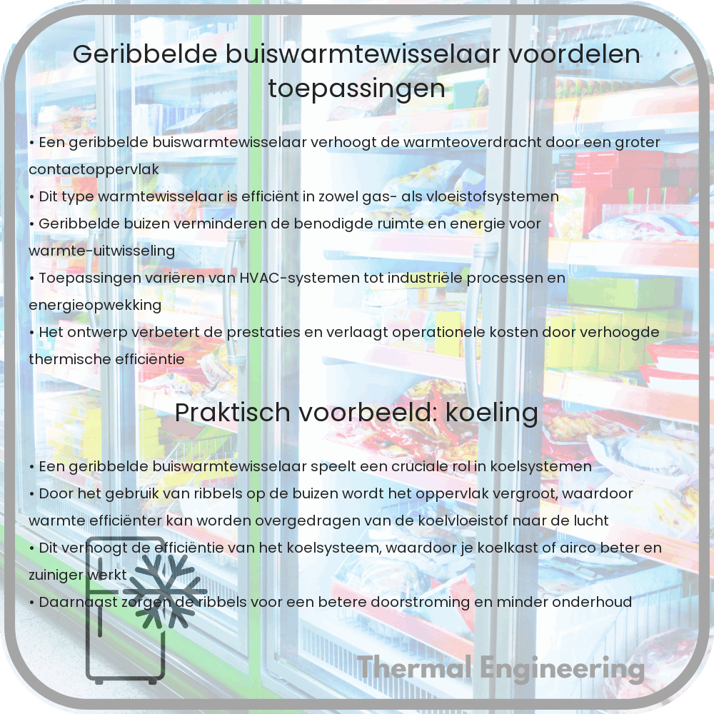 Geribbelde Buiswarmtewisselaar | Voordelen & Toepassingen
