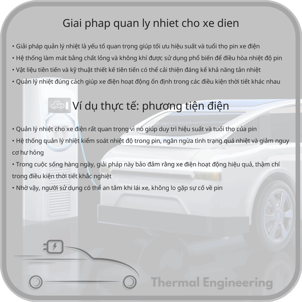 Giải pháp quản lý nhiệt cho xe điện