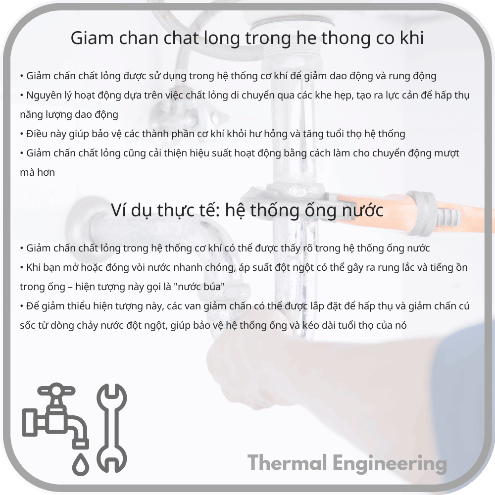 Giảm chấn chất lỏng trong hệ thống cơ khí