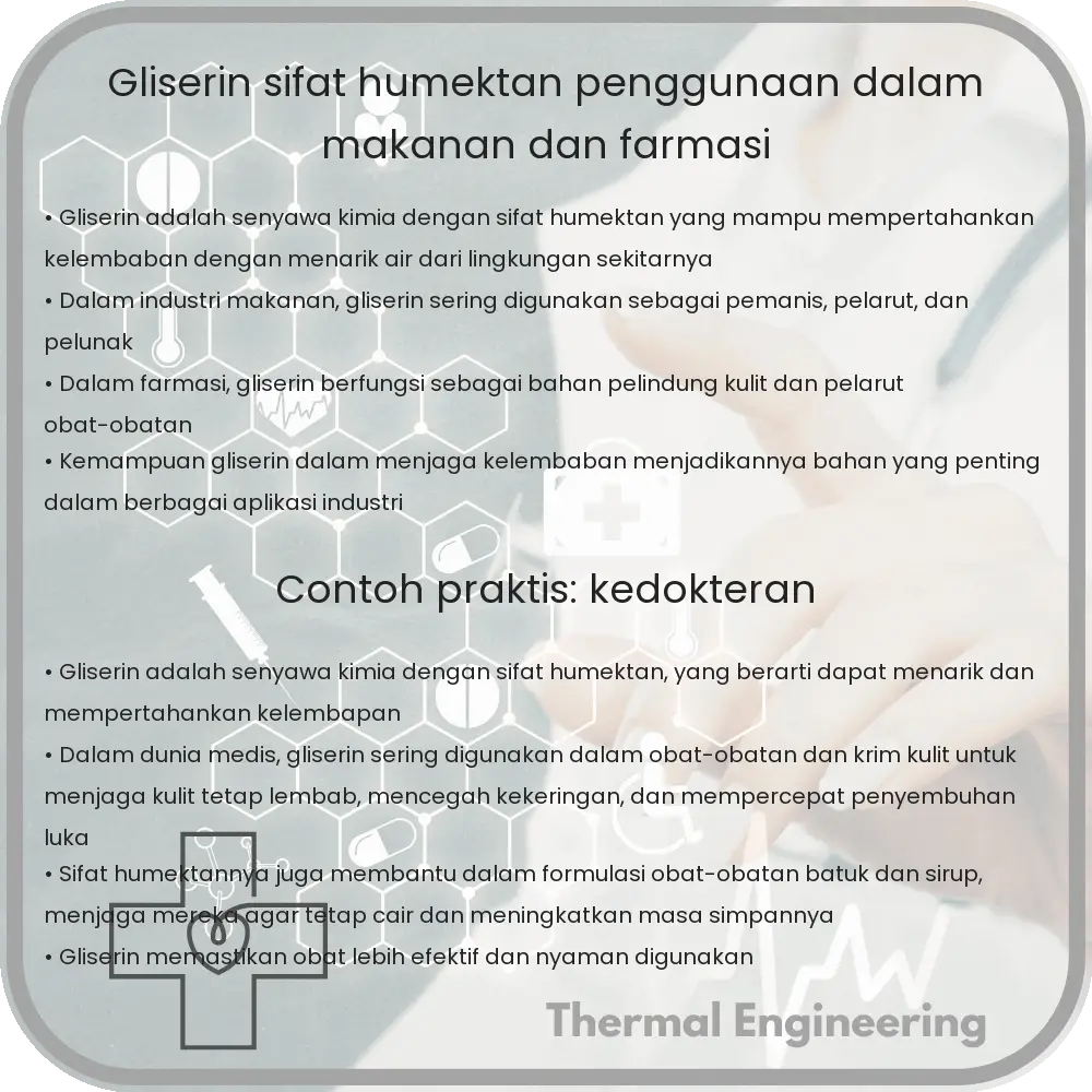 Gliserin | Sifat Humektan, Penggunaan dalam Makanan dan Farmasi