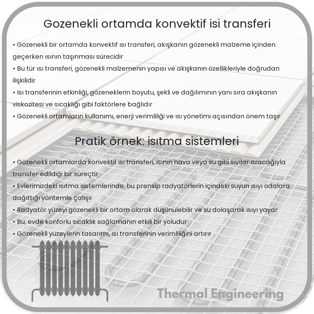 Gözenekli Ortamda Konvektif Isı Transferi