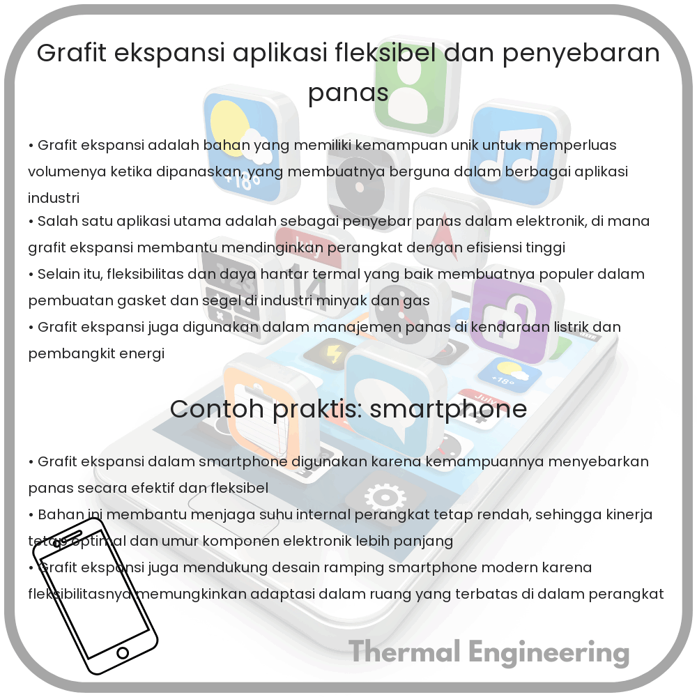 Grafit Ekspansi | Aplikasi Fleksibel dan Penyebaran Panas