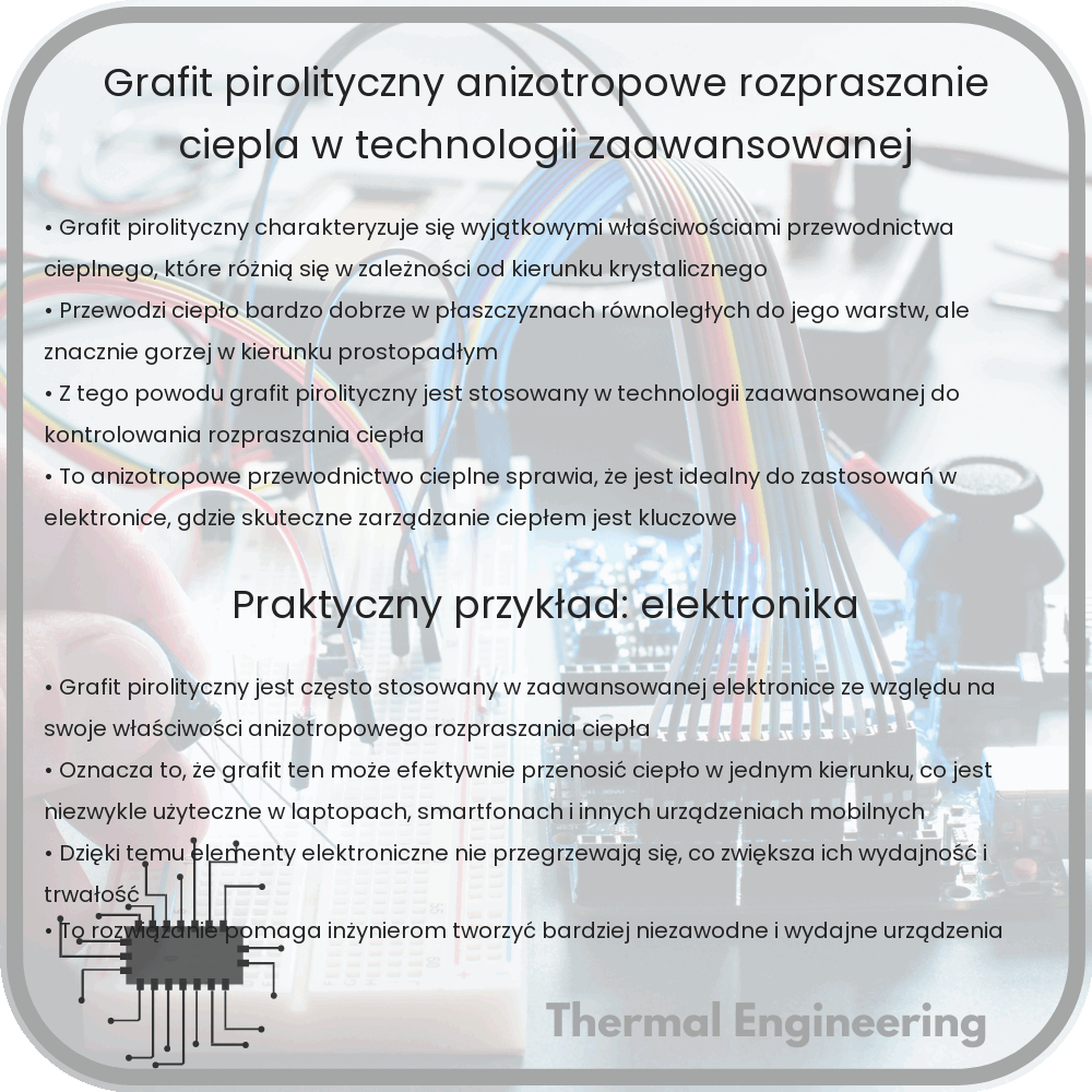 Grafit Pirolityczny | Anizotropowe Rozpraszanie Ciepła w Technologii Zaawansowanej