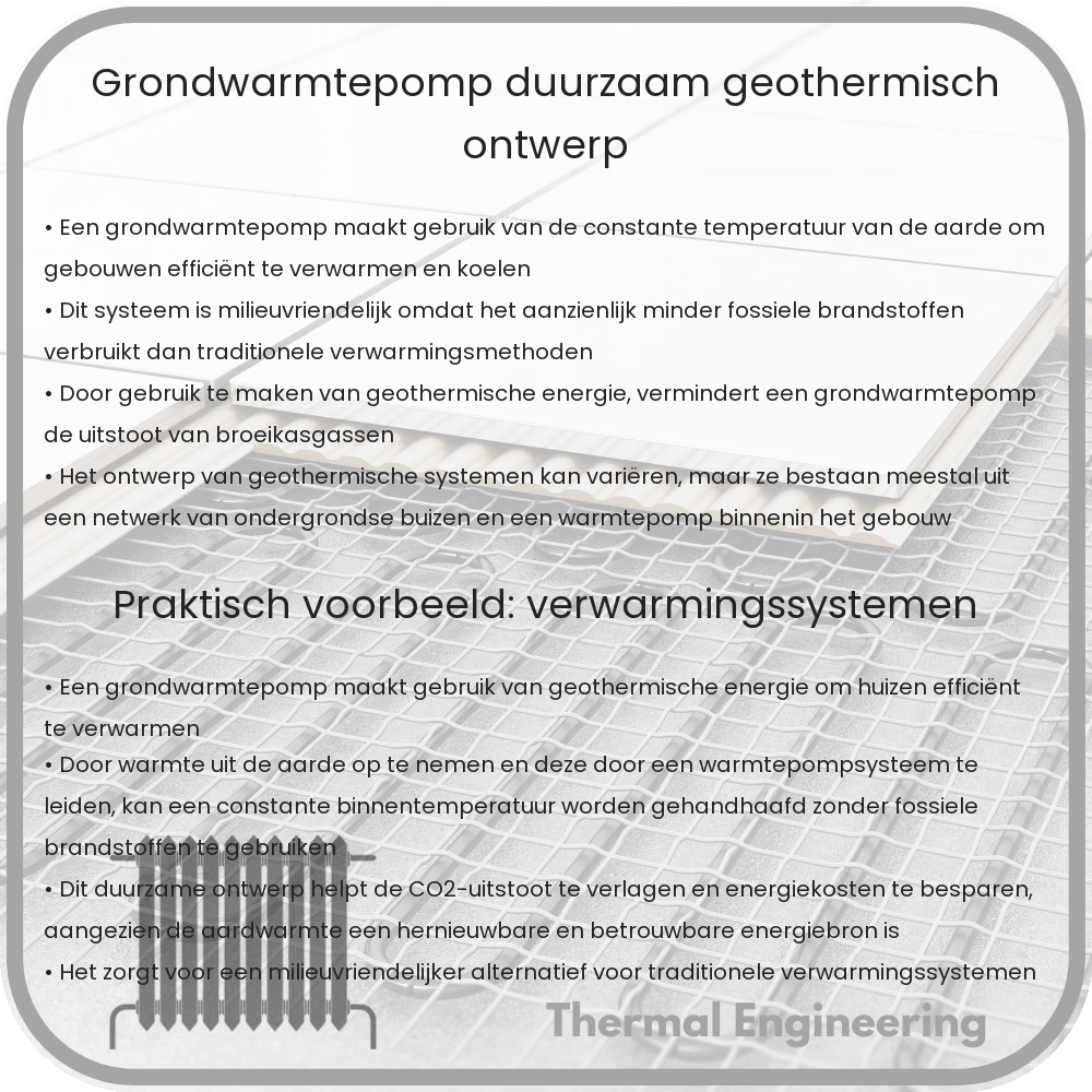 Grondwarmtepomp | Duurzaam Geothermisch Ontwerp
