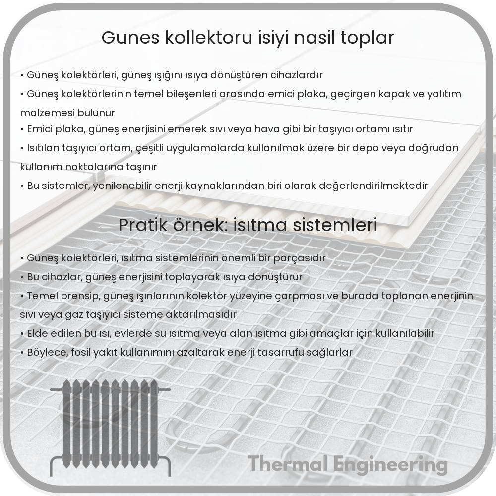 Güneş Kollektörü Isıyı Nasıl Toplar?