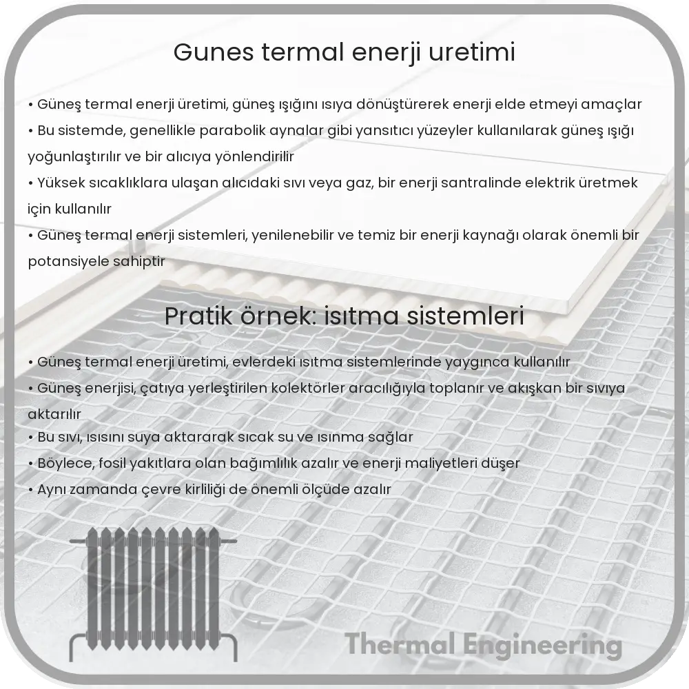 Güneş Termal Enerji Üretimi