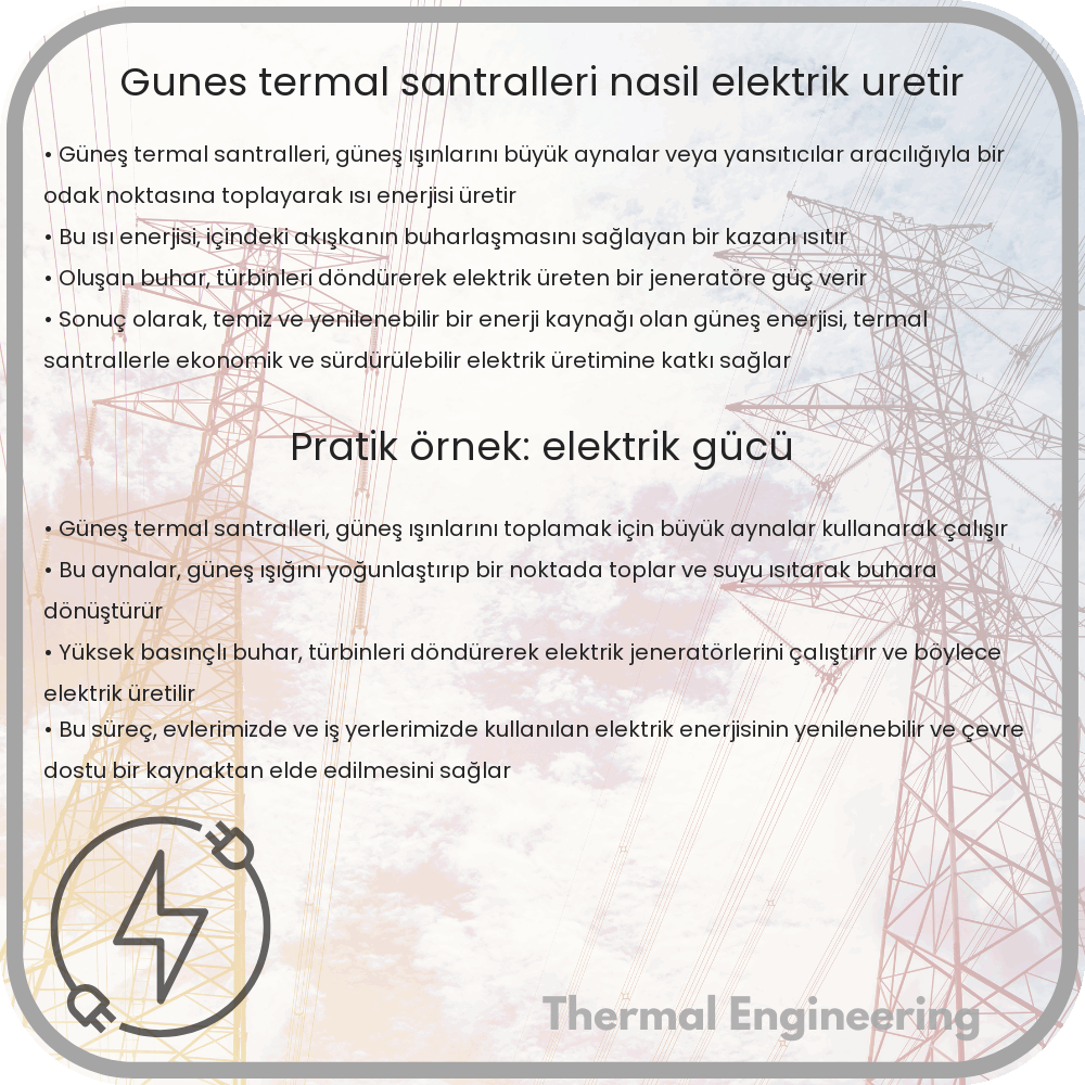 Güneş Termal Santralleri Nasıl Elektrik Üretir?