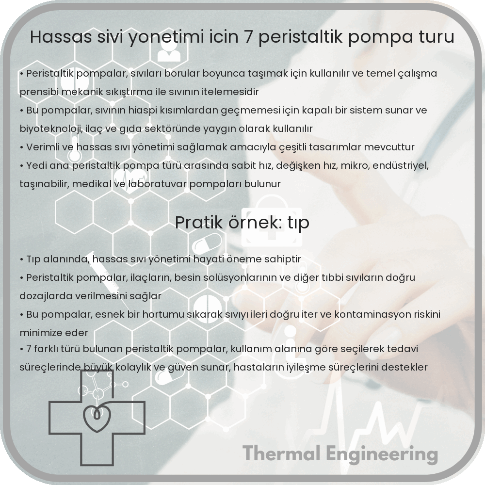 Hassas Sıvı Yönetimi İçin 7 Peristaltik Pompa Türü