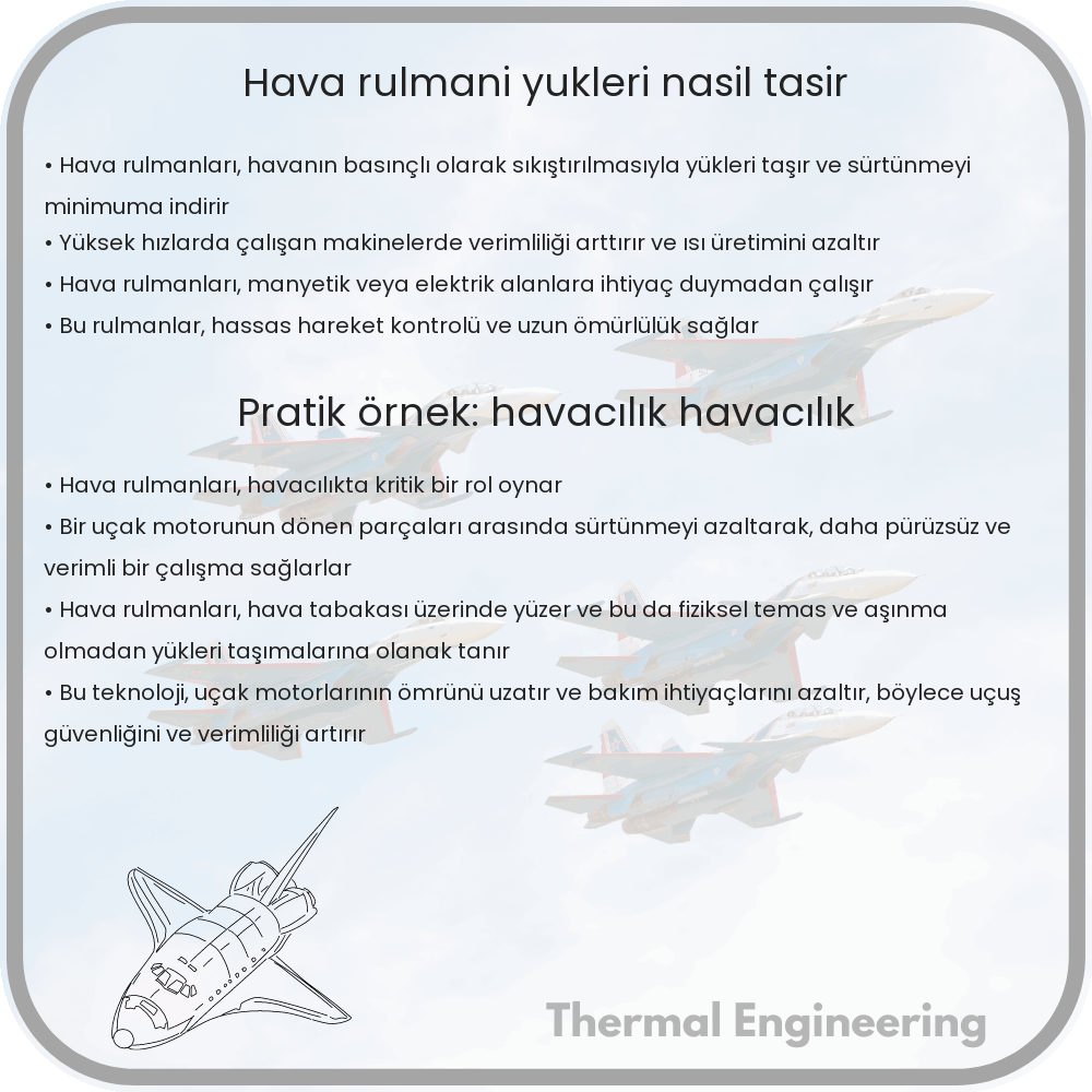 Hava Rulmanı Yükleri Nasıl Taşır