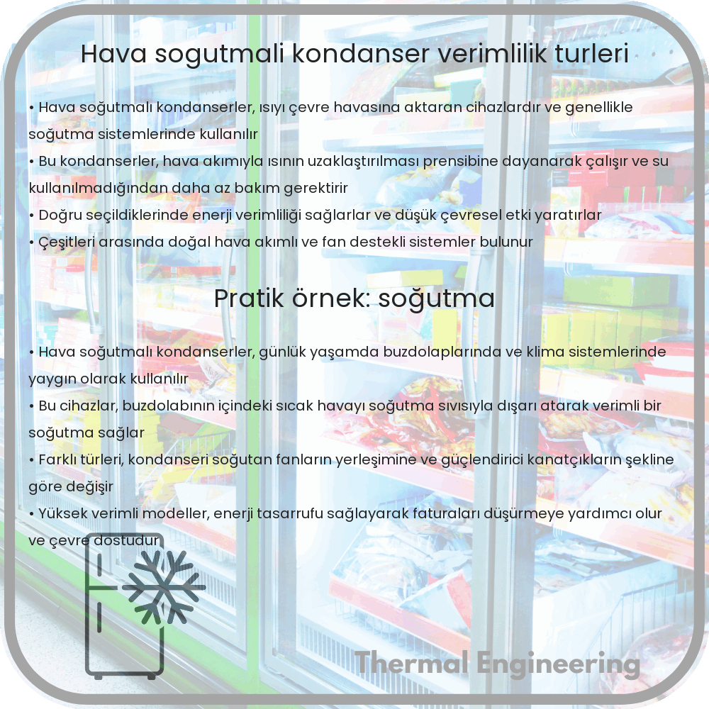 Hava Soğutmalı Kondanser | Verimlilik, Türleri