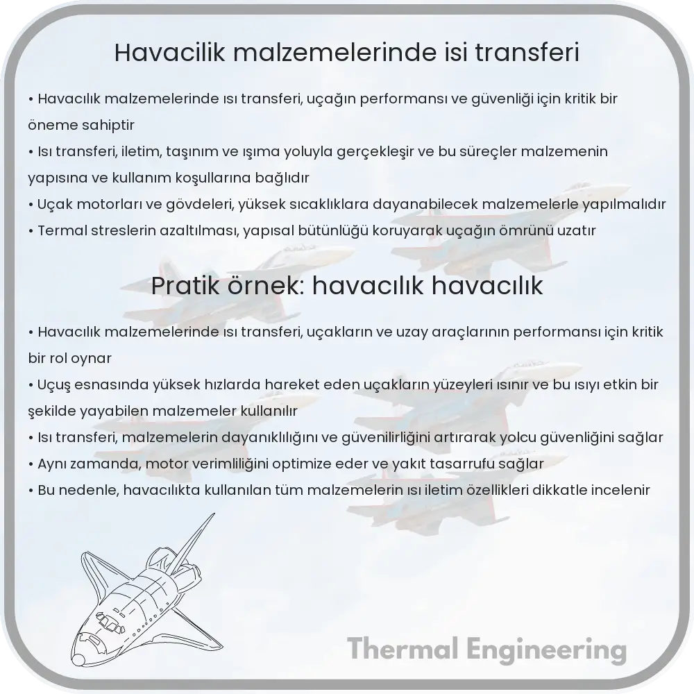 Havacılık Malzemelerinde Isı Transferi