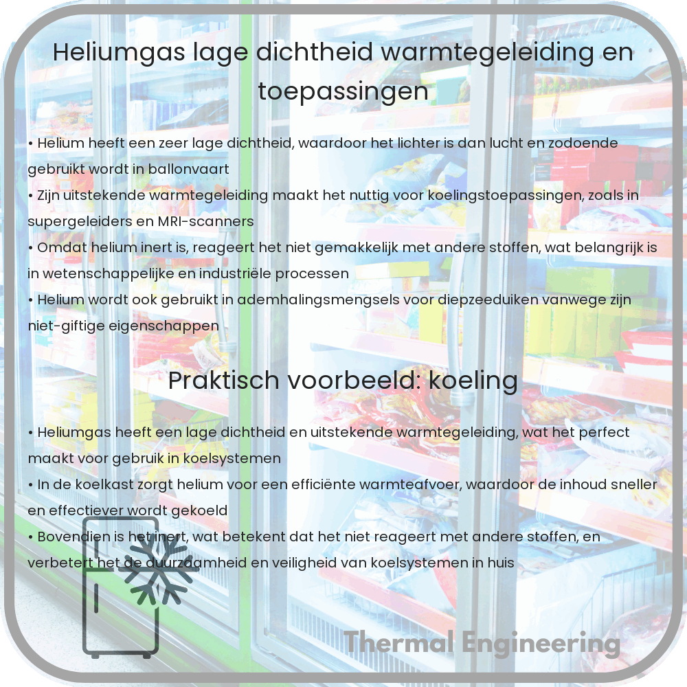 Heliumgas | Lage Dichtheid, Warmtegeleiding en Toepassingen