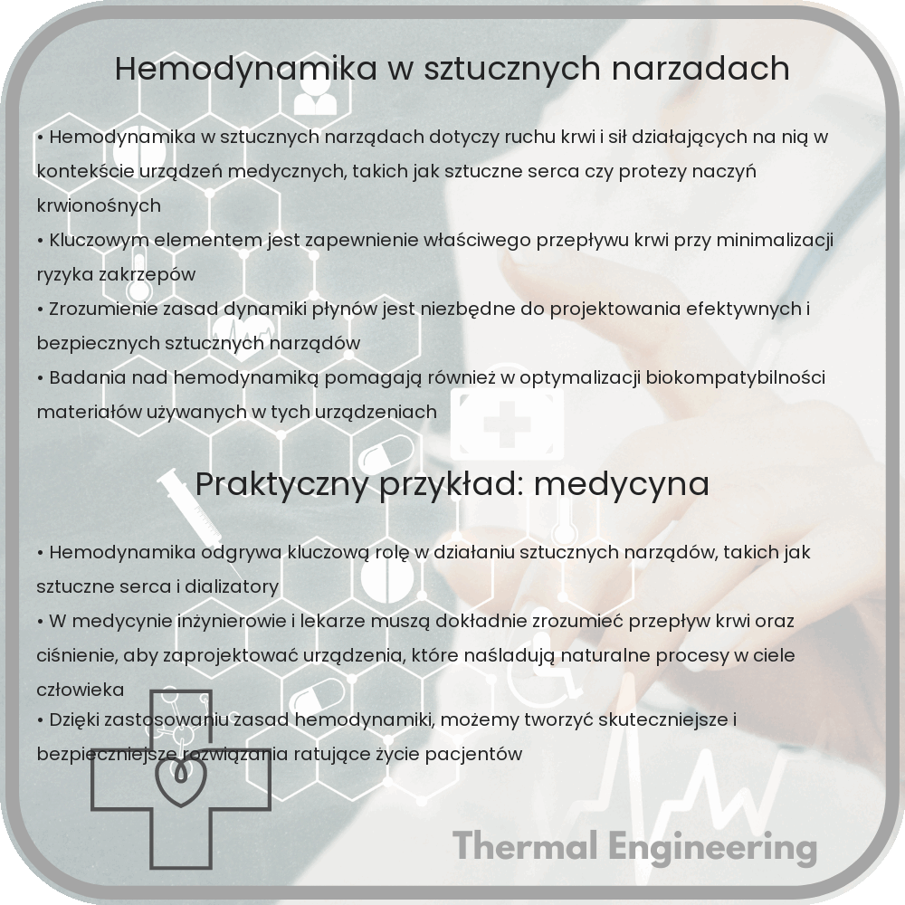 Hemodynamika w sztucznych narządach