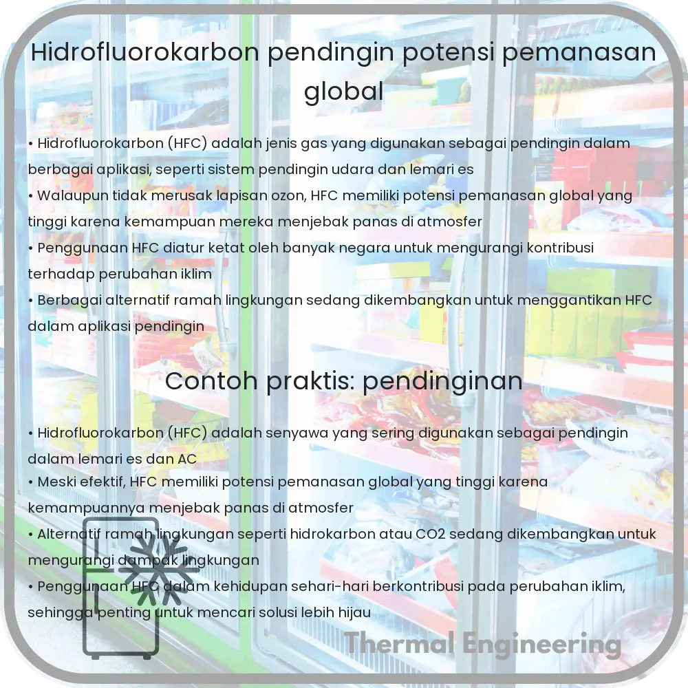 Hidrofluorokarbon | Pendingin & Potensi Pemanasan Global