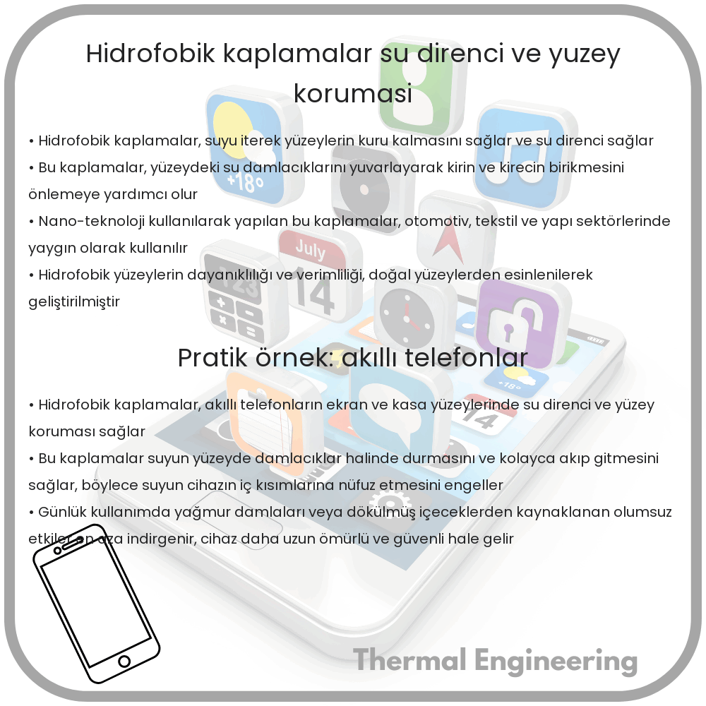 Hidrofobik Kaplamalar | Su Direnci ve Yüzey Koruması