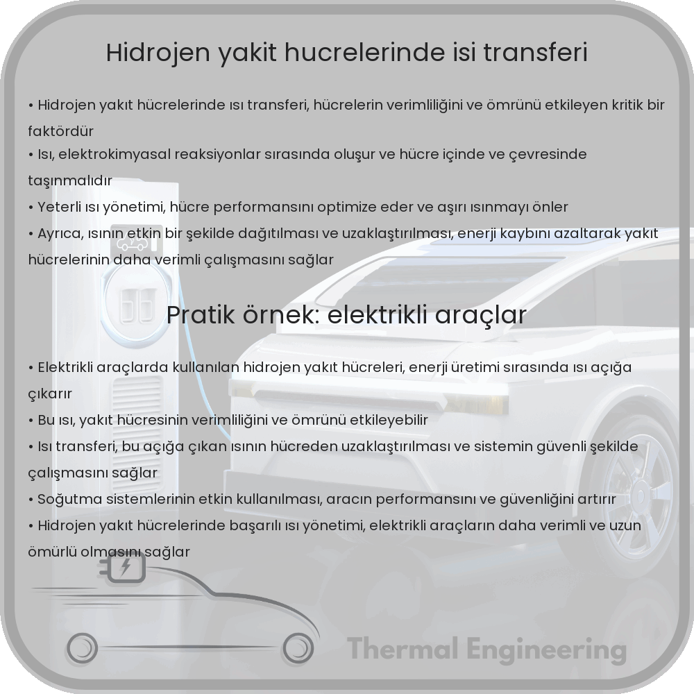 Hidrojen Yakıt Hücrelerinde Isı Transferi