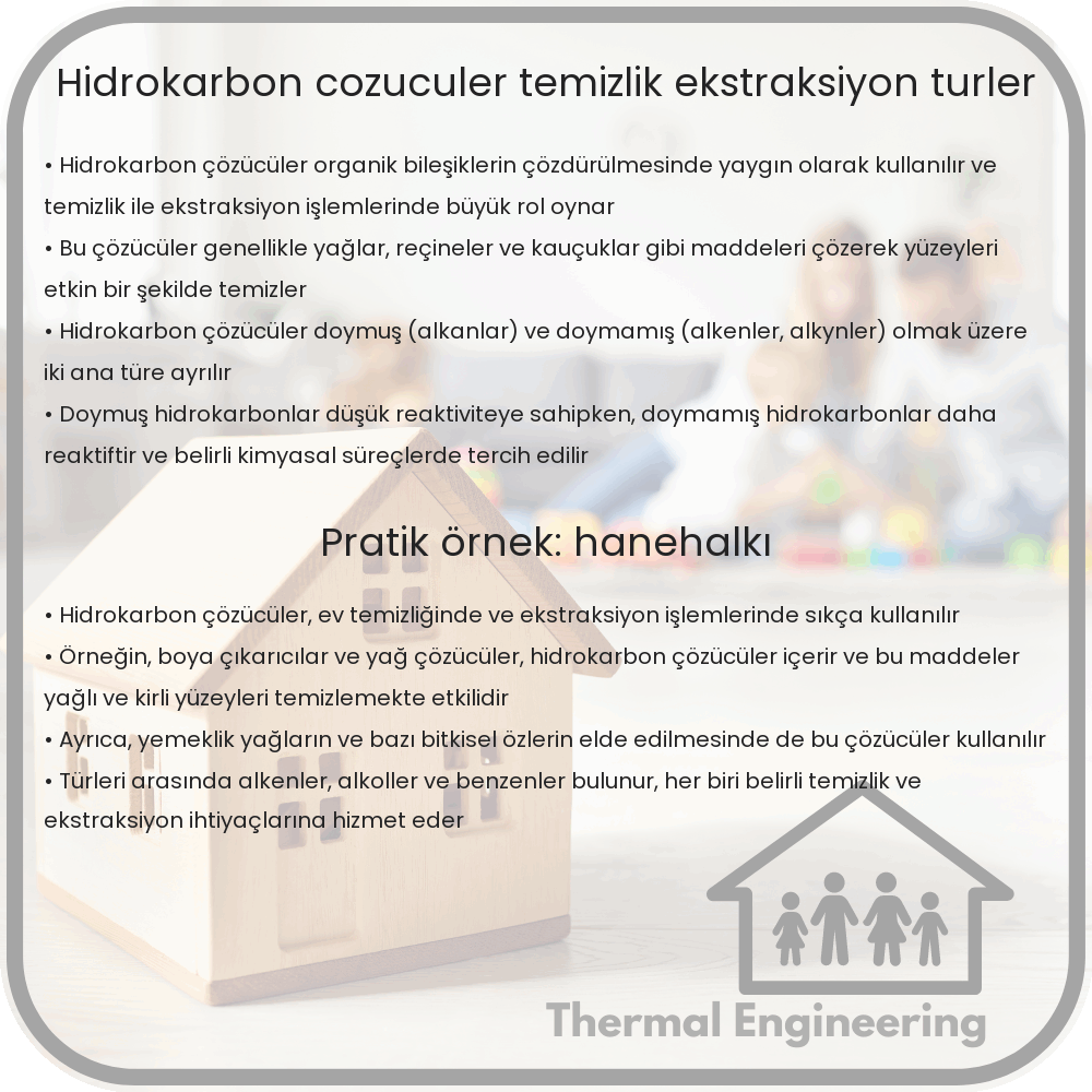 Hidrokarbon Çözücüler | Temizlik, Ekstraksiyon & Türler