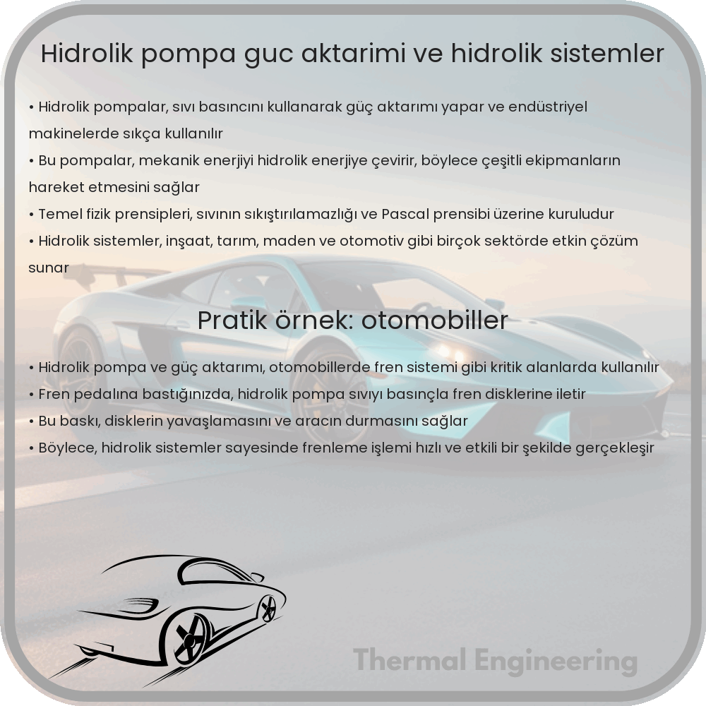 Hidrolik Pompa | Güç Aktarımı ve Hidrolik Sistemler