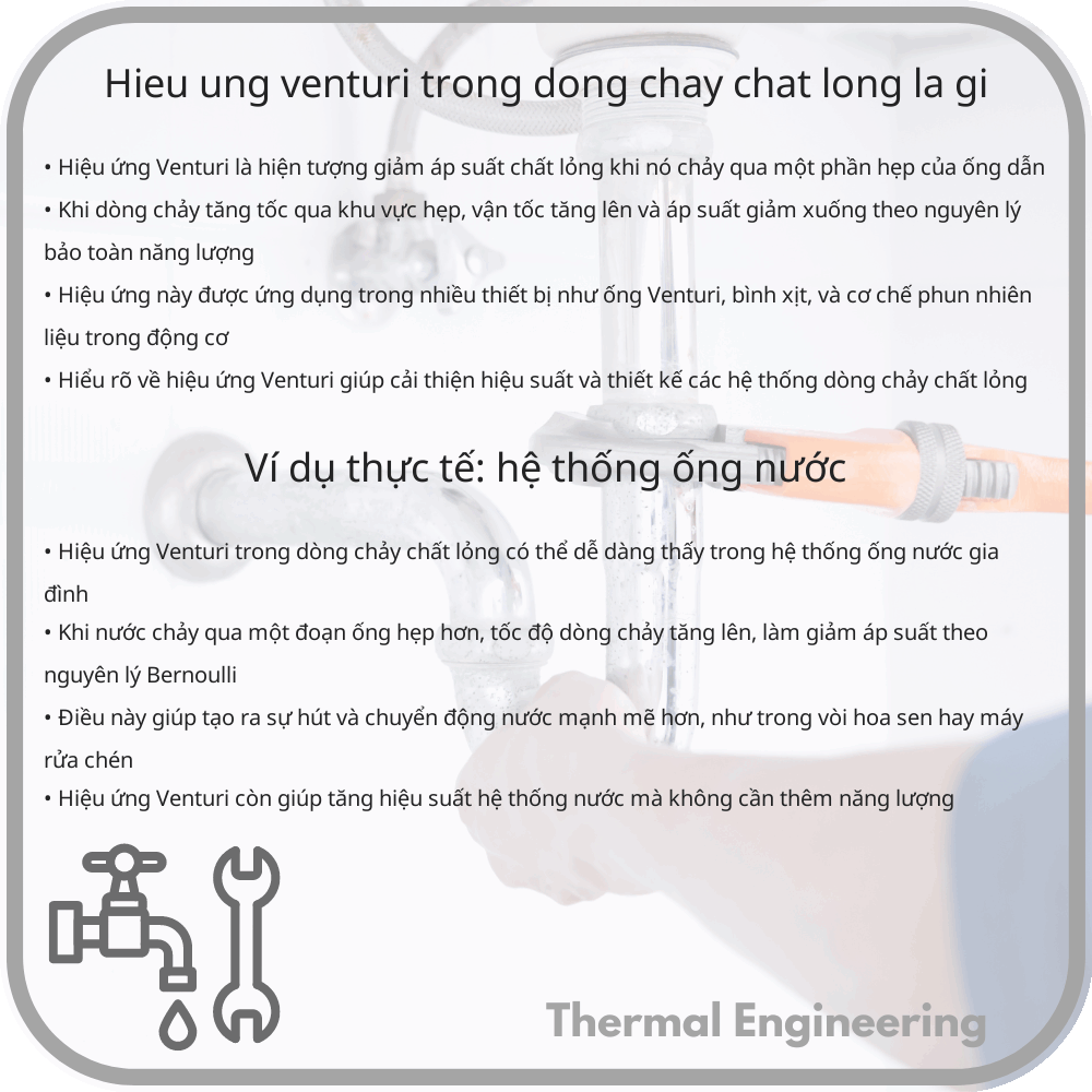 Hiệu Ứng Venturi trong Dòng Chảy Chất Lỏng Là Gì?