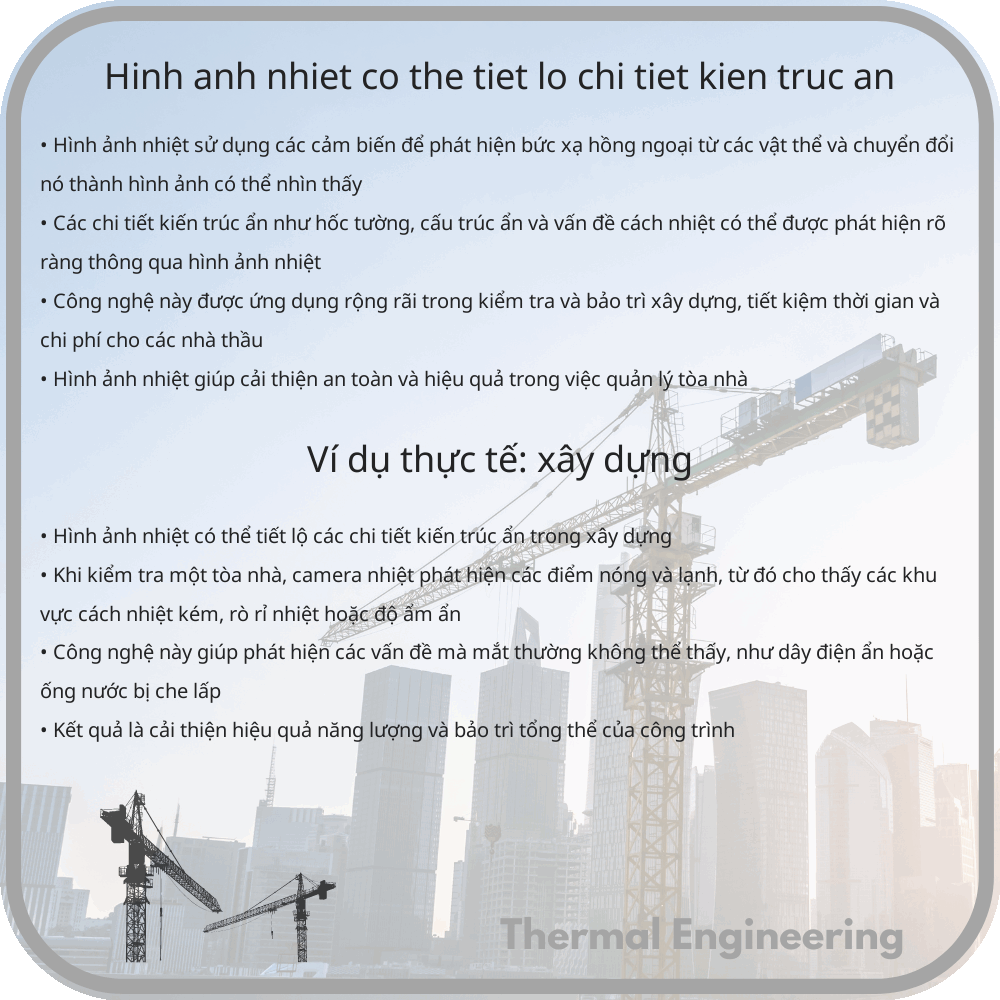 Hình ảnh nhiệt có thể tiết lộ chi tiết kiến trúc ẩn?