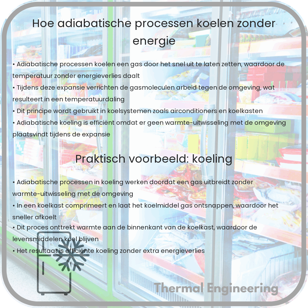 Hoe adiabatische processen koelen zonder energie