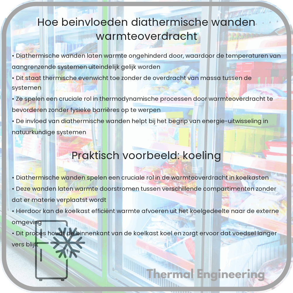 Hoe beïnvloeden diathermische wanden warmteoverdracht?