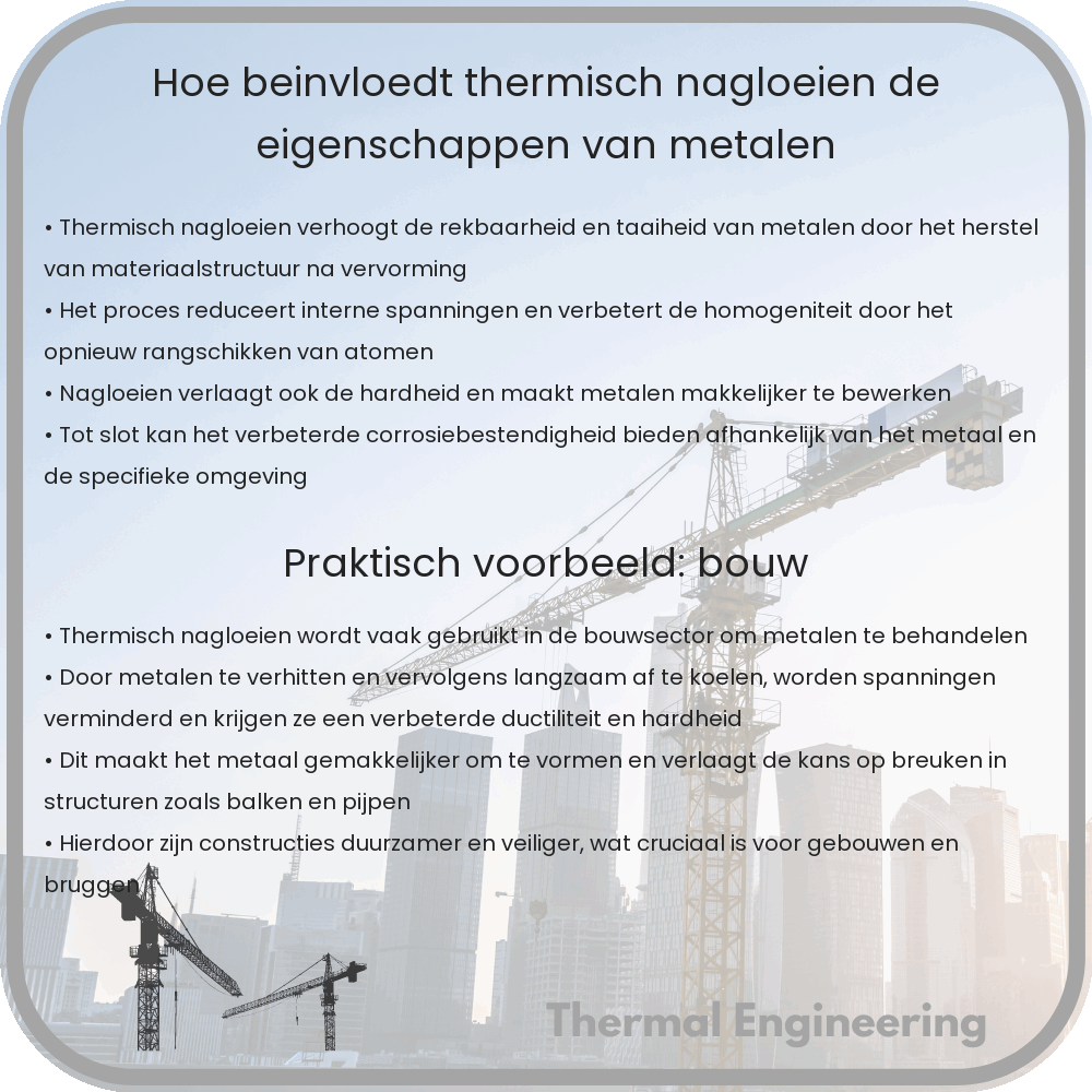 Hoe beïnvloedt thermisch nagloeien de eigenschappen van metalen?