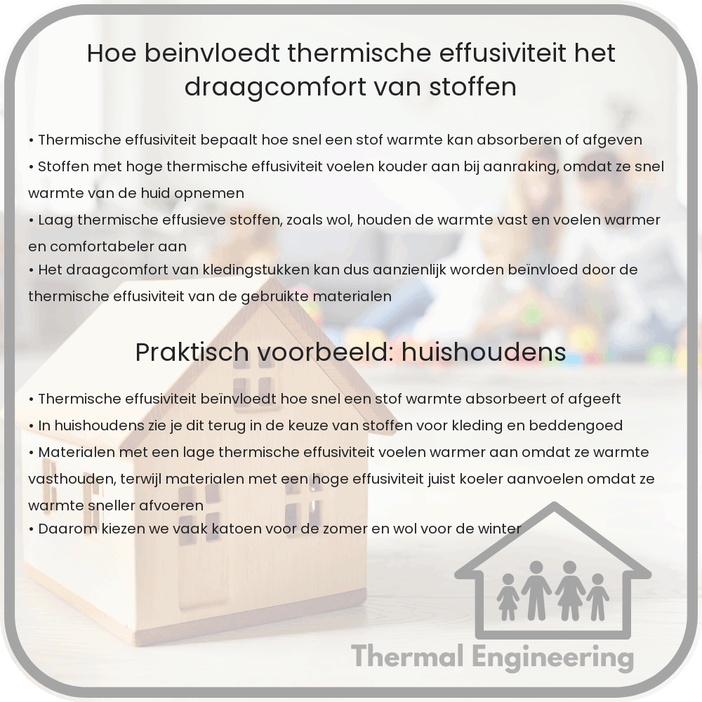 Hoe beïnvloedt thermische effusiviteit het draagcomfort van stoffen