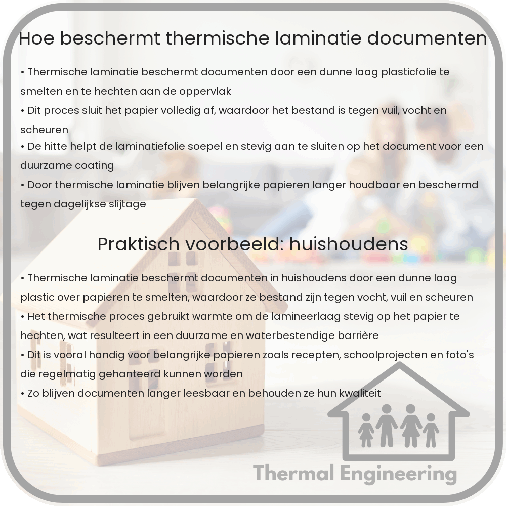 Hoe beschermt thermische laminatie documenten?