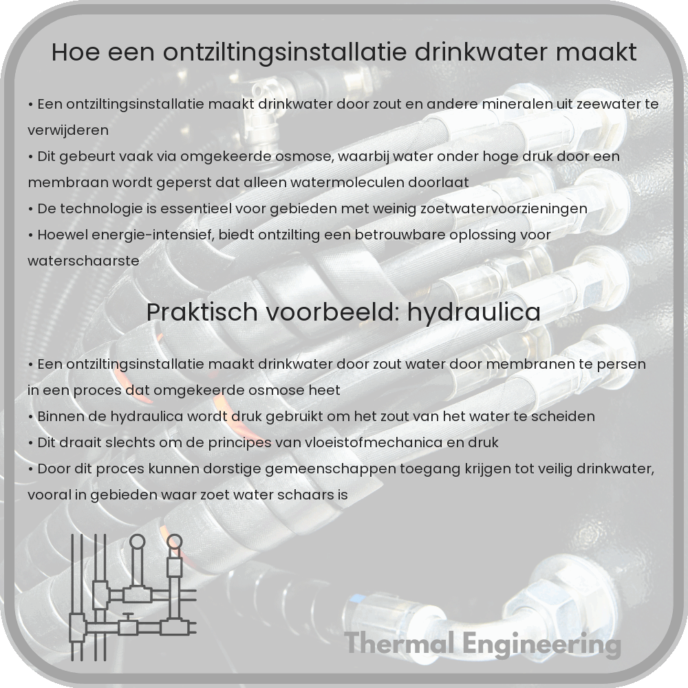 Hoe een ontziltingsinstallatie drinkwater maakt