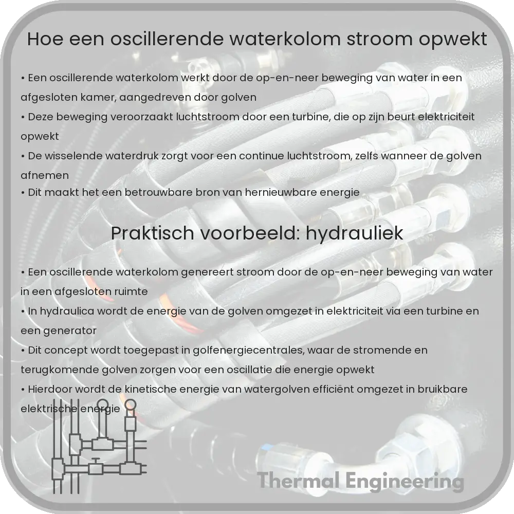 Hoe een oscillerende waterkolom stroom opwekt