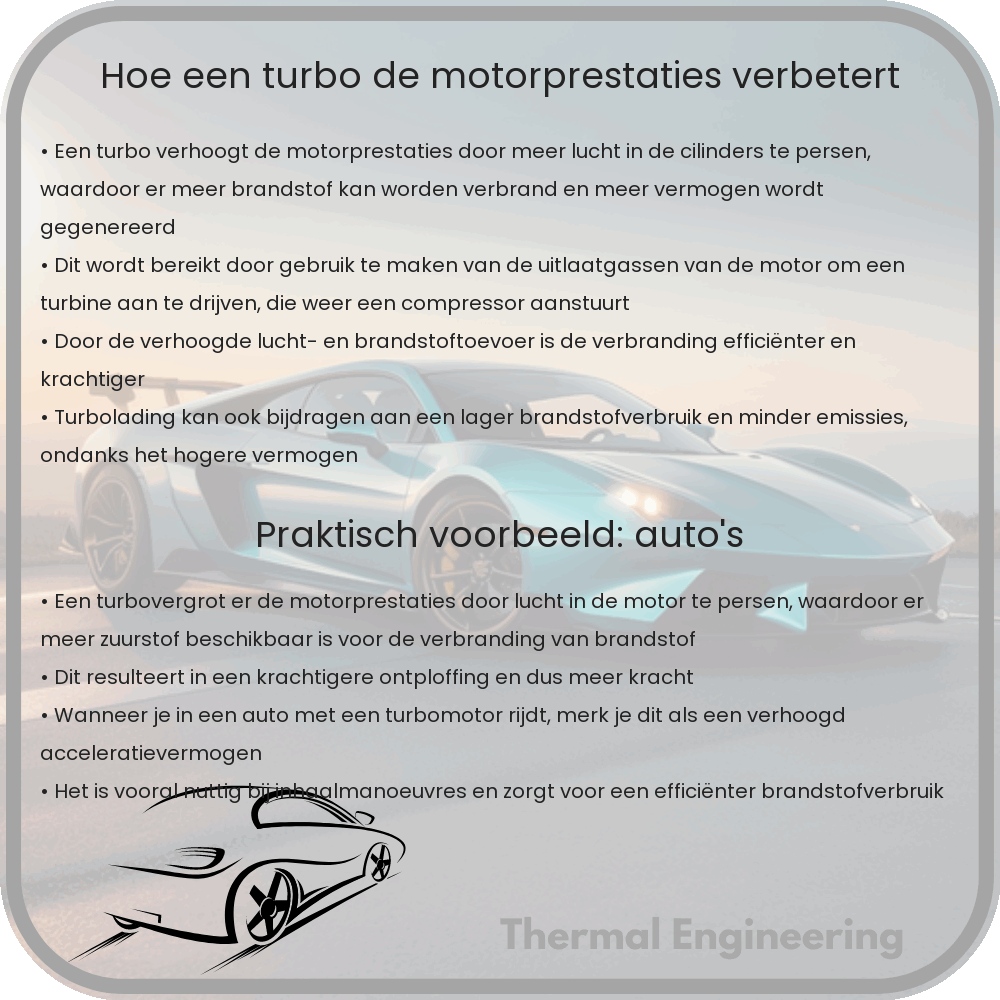 Hoe een turbo de motorprestaties verbetert