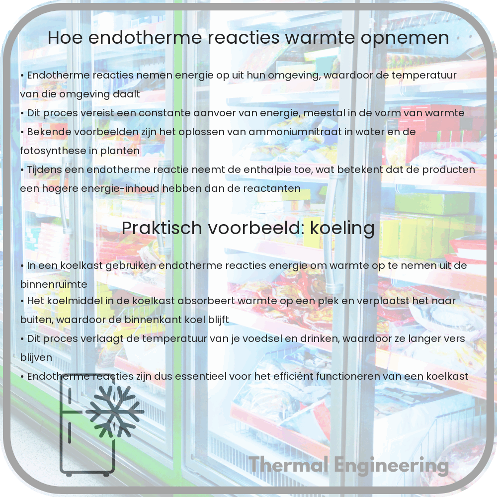 Hoe endotherme reacties warmte opnemen