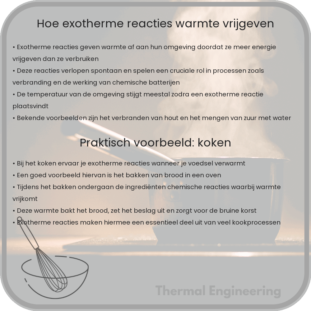 Hoe exotherme reacties warmte vrijgeven