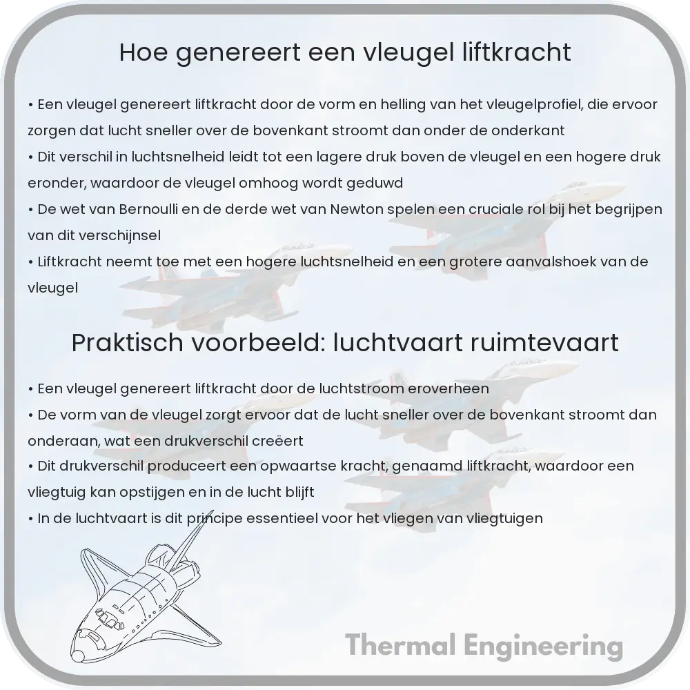 Hoe genereert een vleugel liftkracht?