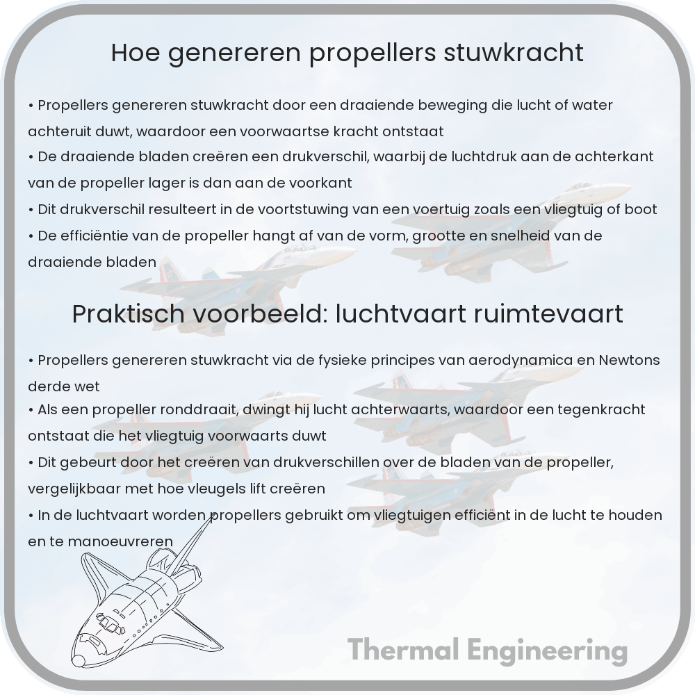 Hoe Genereren Propellers Stuwkracht?