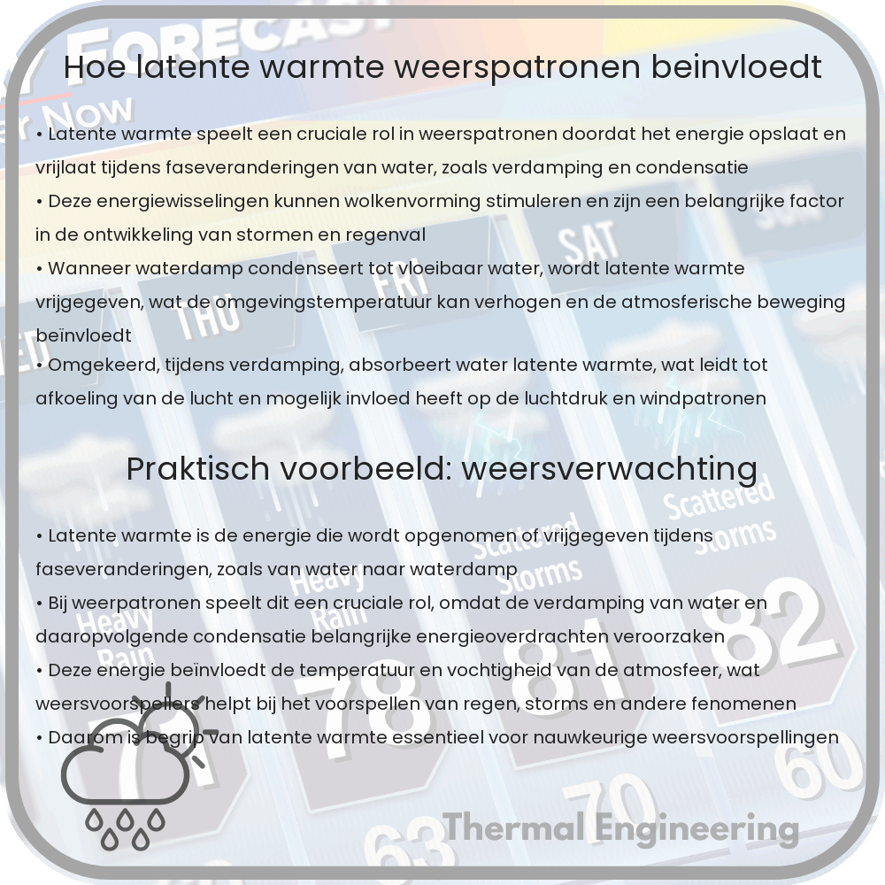 Hoe latente warmte weerspatronen beïnvloedt